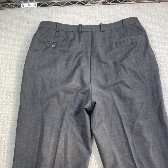 Samuelsohn SB GreenWich Super 120's Mens Grey Check 2 Piece Suit Size 44-48 Tall - Picture 16 of 16